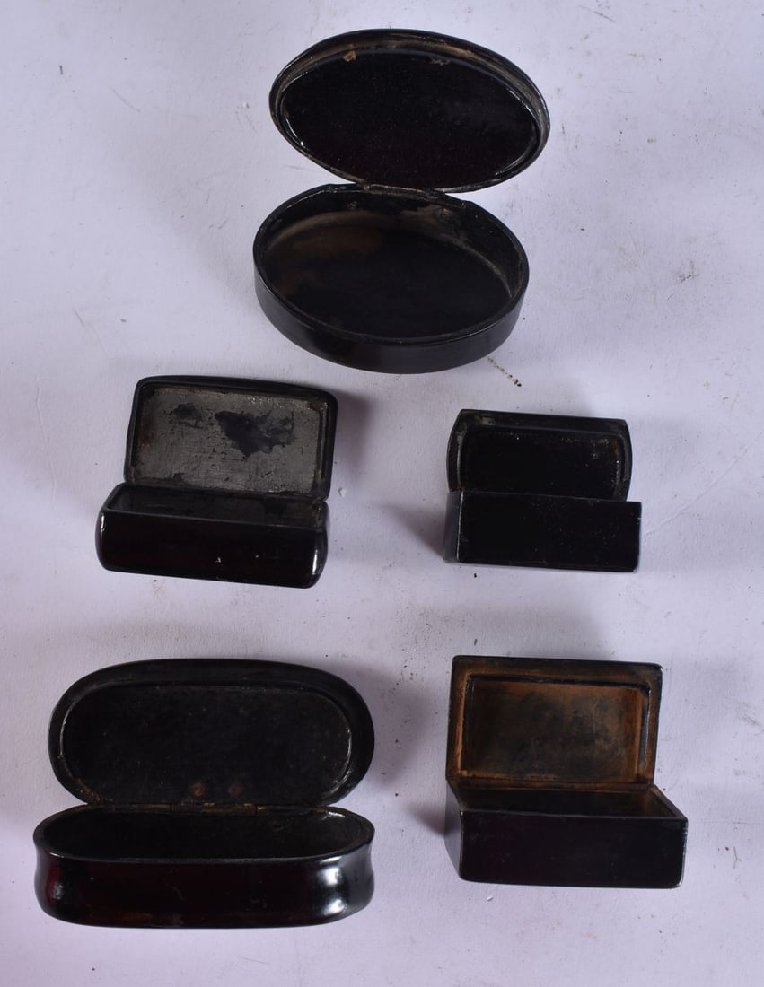 ASSORTED SNUFF BOXES etc. (qty) - 3