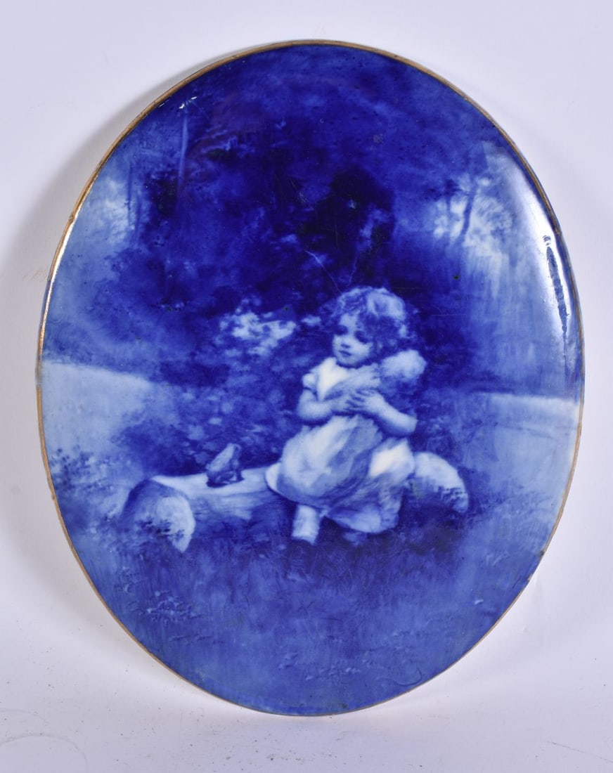 A ROYAL DOULTON CHILDREN'S SERIES WALL PLAQUE. 24 cm x 14 cm. (1 of 5)