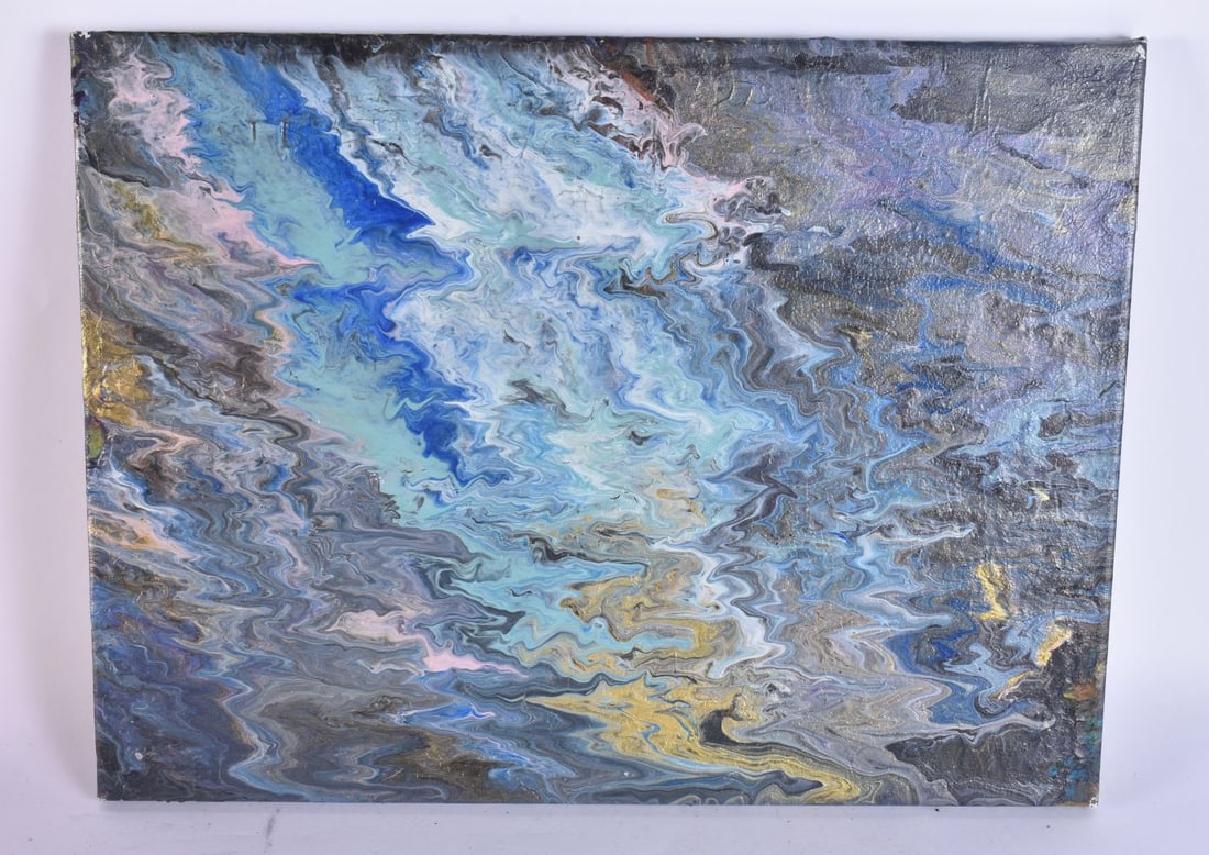 European School (20th Century) Abstract, oil on canvas. 40 cm x 32 cm. (1 of 5)