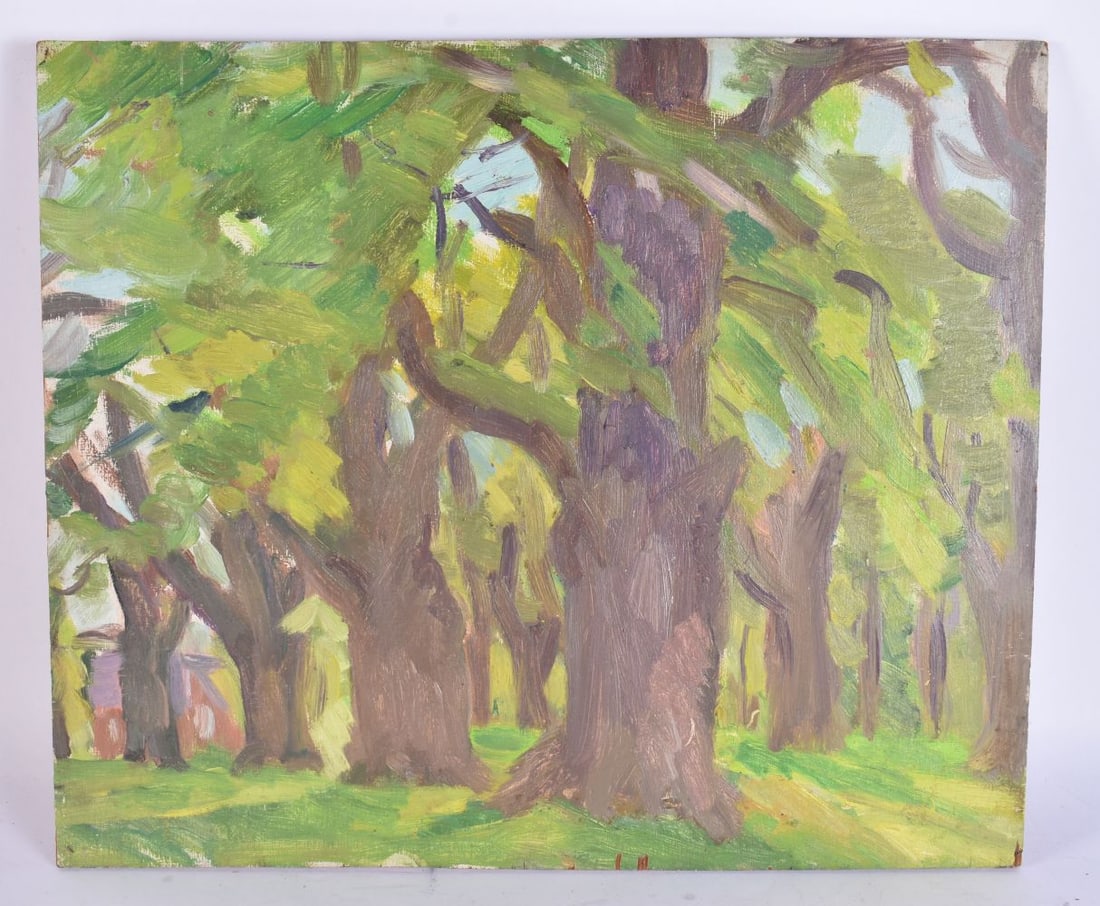 European School (20th Century) Abstract, oil on board. 46.5 cm x 39.5 cm. (1 of 4)