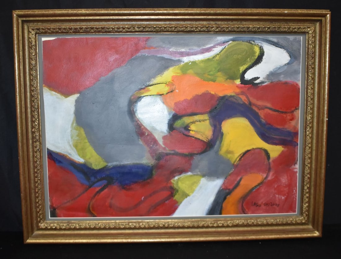 An early 20th Century framed oil on canvas 'Siesta' by P.A.Lambe (1897-1968) signed with a monogram (1 of 3)