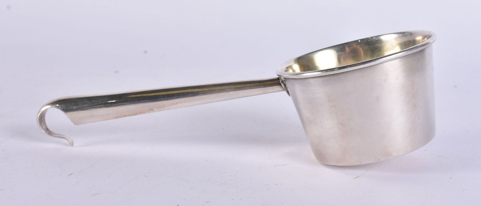 AN ANTIQUE RUSSIAN SILVER LADEL. 82 grams. 17 cm wide. (1 of 4)