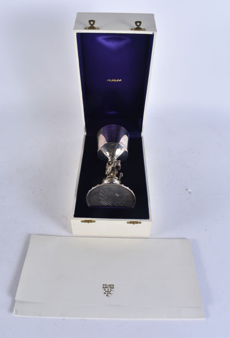 A MEDIEVAL STYLE SILVER GILT SPOON. 93 grams. 23 cm long. (1 of 6)