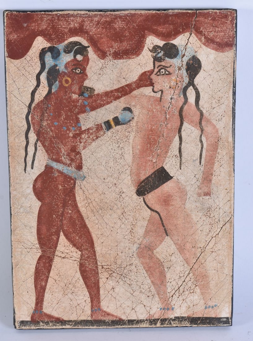 A STUCCO PANEL after the antiquity. 30 cm x 18 cm. (1 of 6)