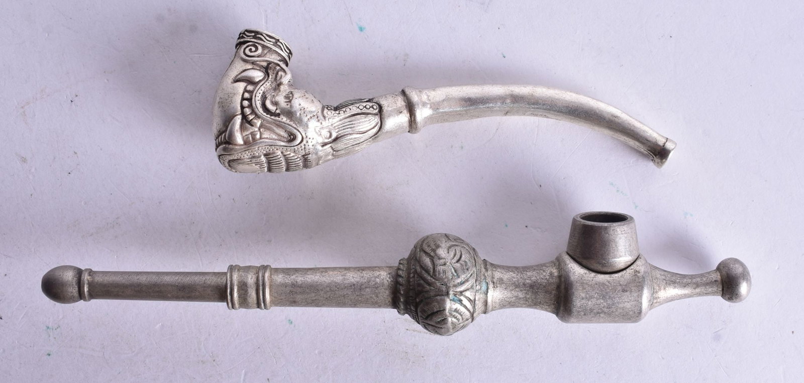 Two Chinese Opium Pipes. Longest 15cm (2) (1 of 3)