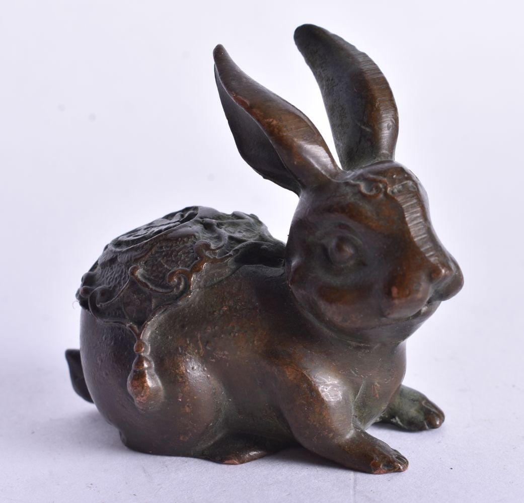 A Bronze Rabbit 4.5cm x 4cm x 2.5cm (1 of 4)