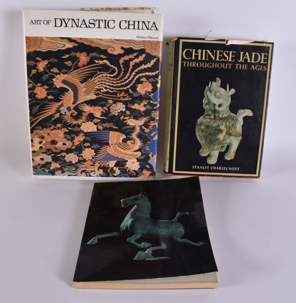 THREE CHINESE ART REFERENCE BOOKS The Art of Dynastic China (William Watson), Chinese Jade (Stanley (1 of 8)