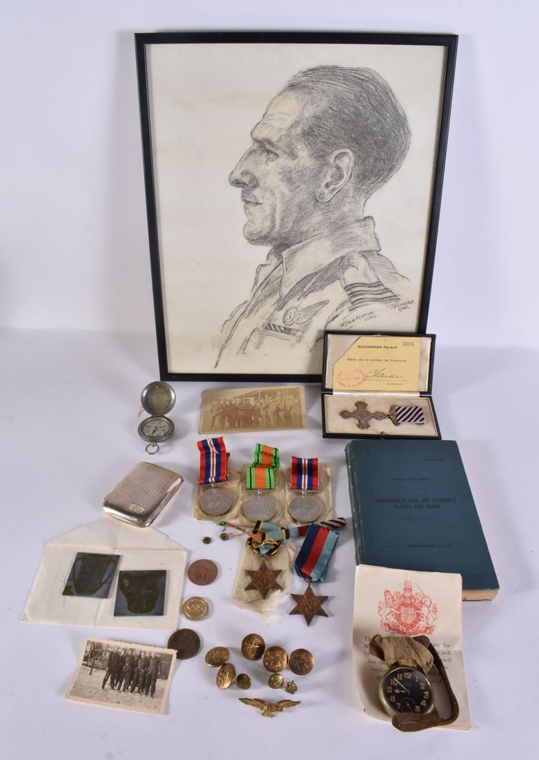 WWII Group of Medals Awarded to "Squadron Leader Walter Ernest Blench 57th Squadron (Bombers)" Inclu (1 of 18)