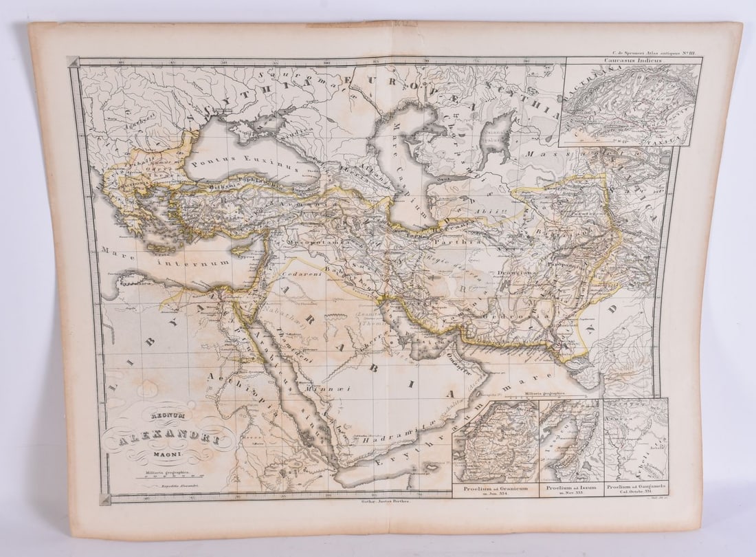 AN ANTIQUE MAP OF TURKEY. 48 cm x 36 cm. (1 of 5)