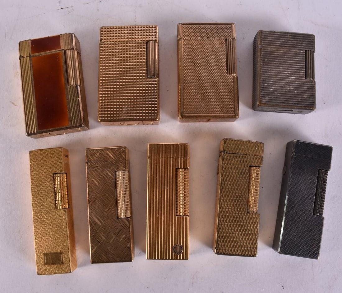 DUNHILL AND ST DUPONT LIGHTERS and one Ronson lighter. (qty) (1 of 3)