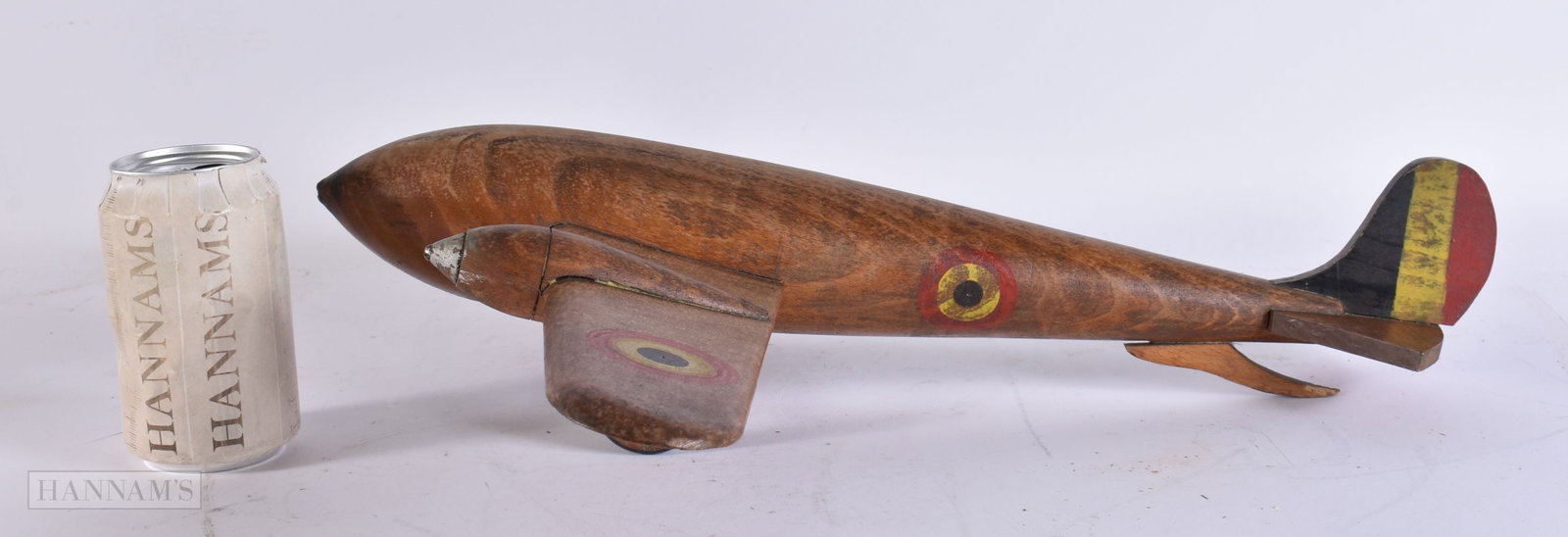 A CHARMING MILITARY INTEREST CARVED WOOD BELGIAN PLANE. 48 cm x 54 cm.: A CHARMING MILITARY INTEREST CARVED WOOD BELGIAN PLANE. 48 cm x 54 cm.