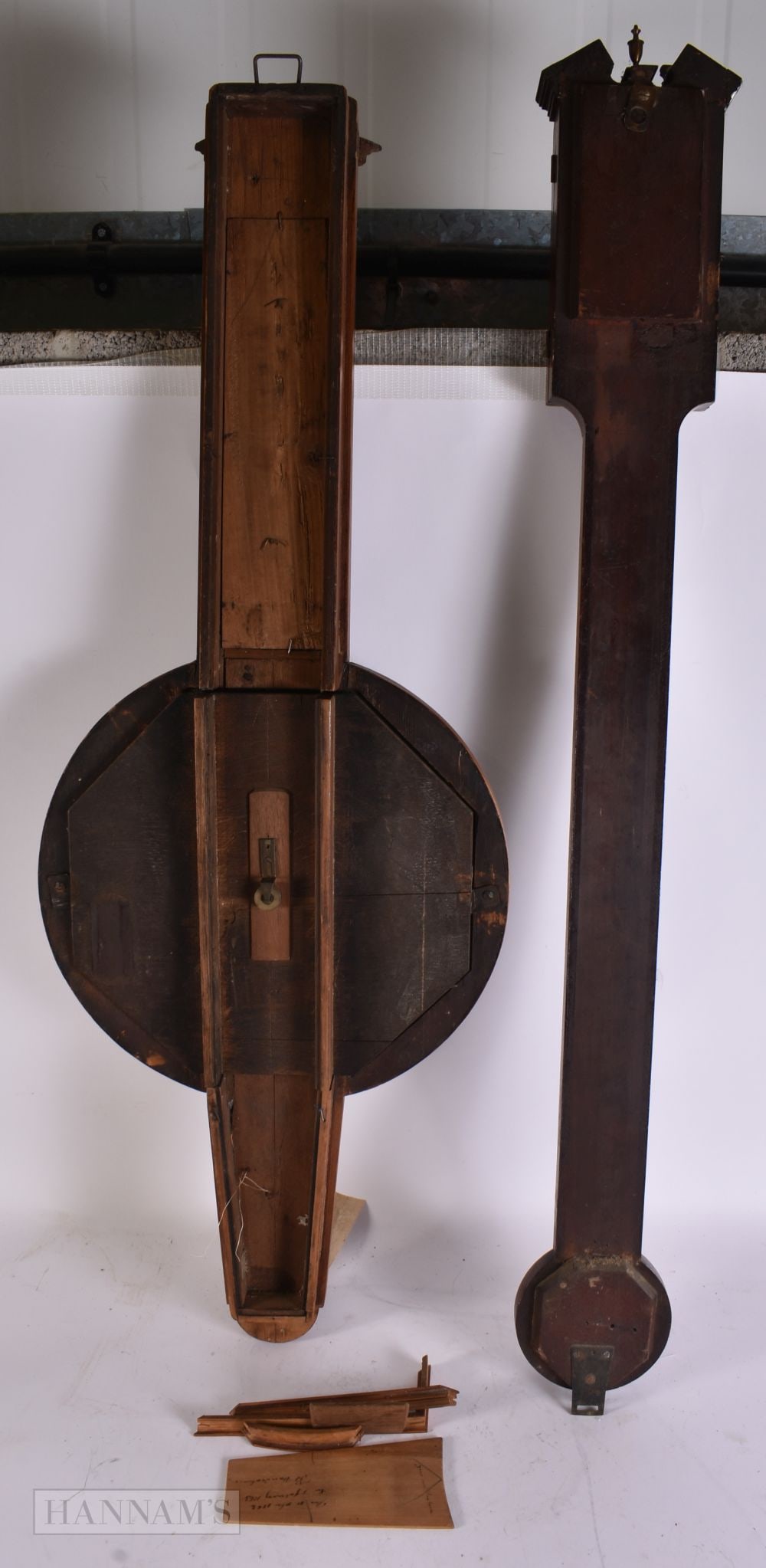 TWO ANTIQUE BAROMETERS. (2) - 7