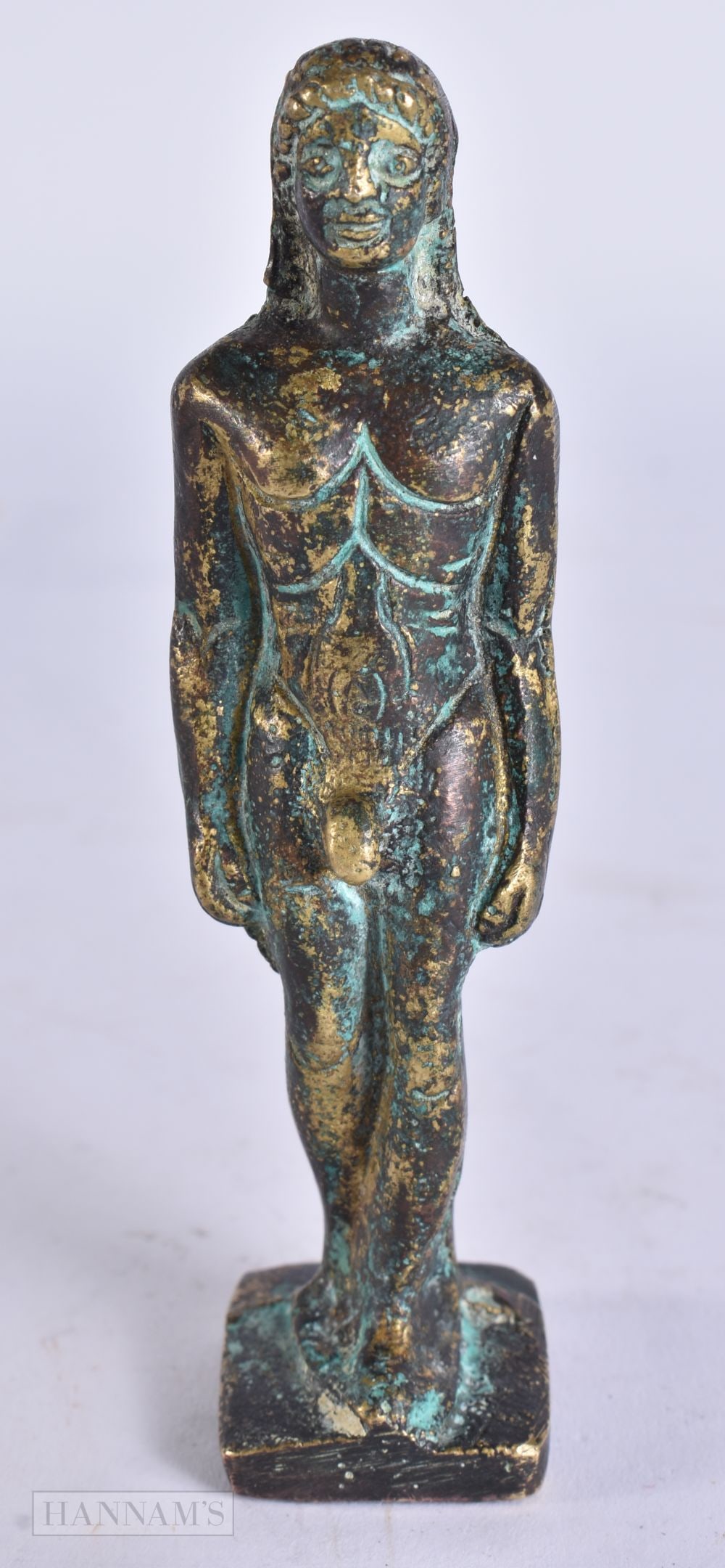A 19TH CENTURY EUROPEAN GRAND TOUR EROTIC BRONZE FIGURE After the antiquity. 10.75 cm high.: A 19TH CENTURY EUROPEAN GRAND TOUR EROTIC BRONZE FIGURE After the antiquity. 10.75 cm high.