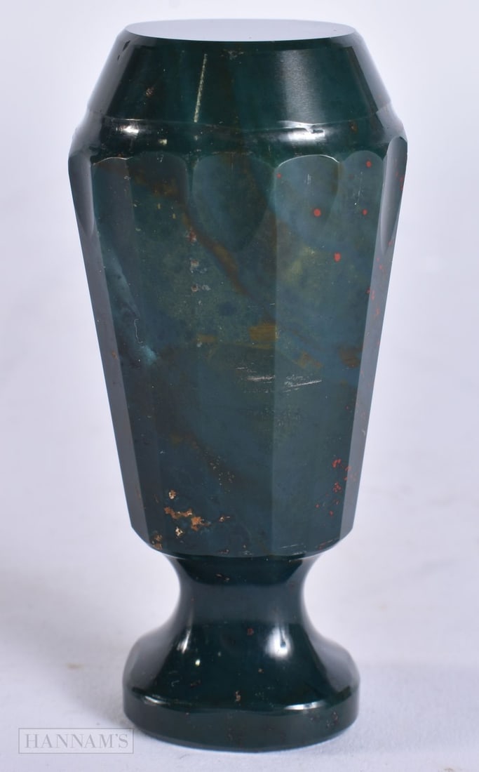 A LARGE VICTORIAN MOSS AGATE SEAL. 7.75 cm high. (1 of 5)
