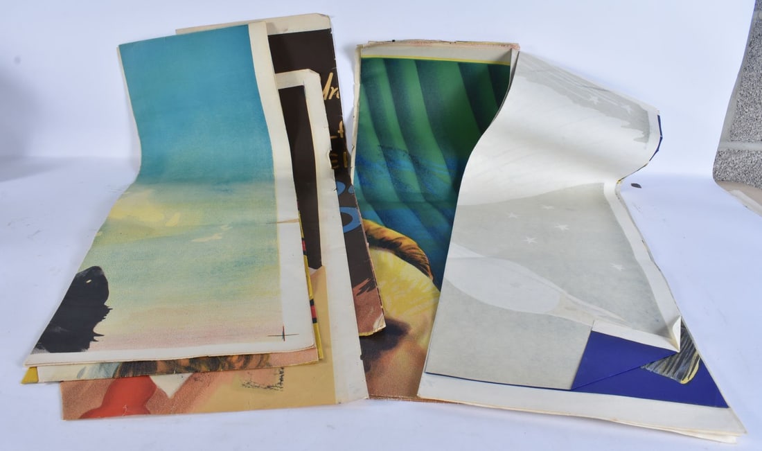 ASSORTED VINTAGE POSTERS. (qty) (1 of 4)