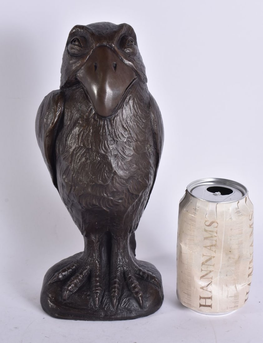 A CONTINENTAL BRONZE WALLY BIRD. 28 cm high. (1 of 5)