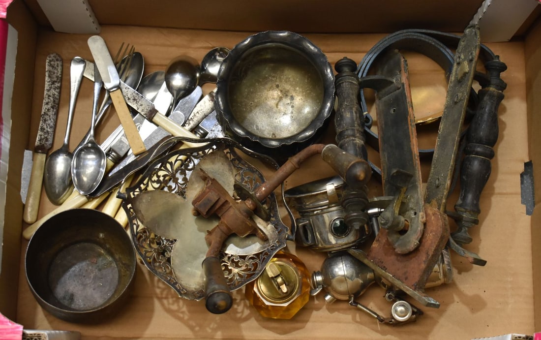 ASSORTED SILVER PLATED WARES etc. (qty) (1 of 4)