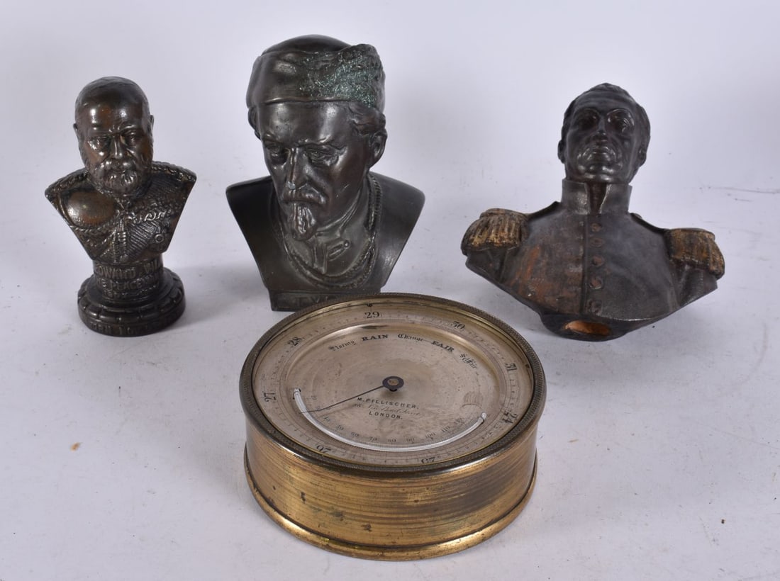 ASSORTED BRONZE BUSTS etc. (4) (1 of 6)