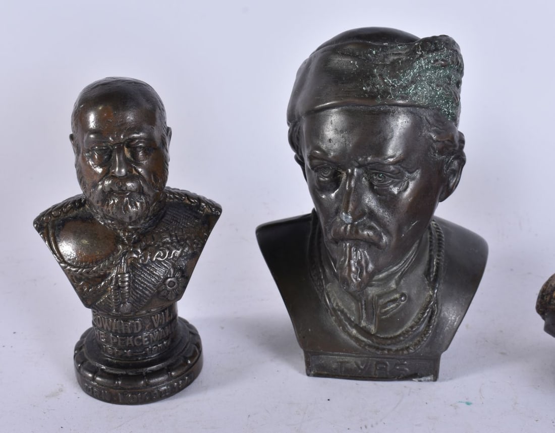 ASSORTED BRONZE BUSTS etc. (4) - 4