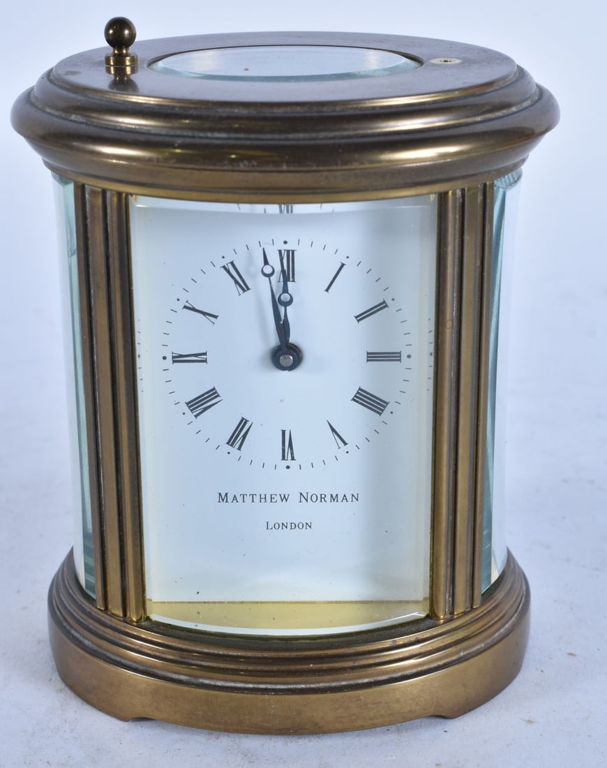 Matthew Norman Brass Carriage Clock Working. 12 cm high. (1 of 4)