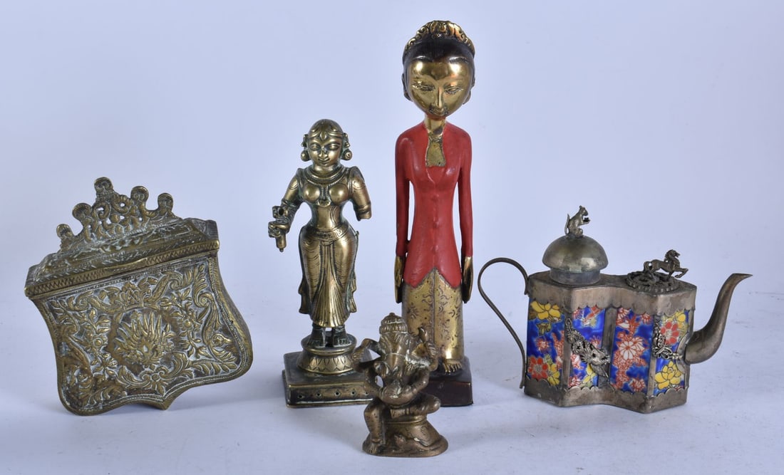 ASSORTED INDIAN BRONZES etc. (qty) (1 of 7)