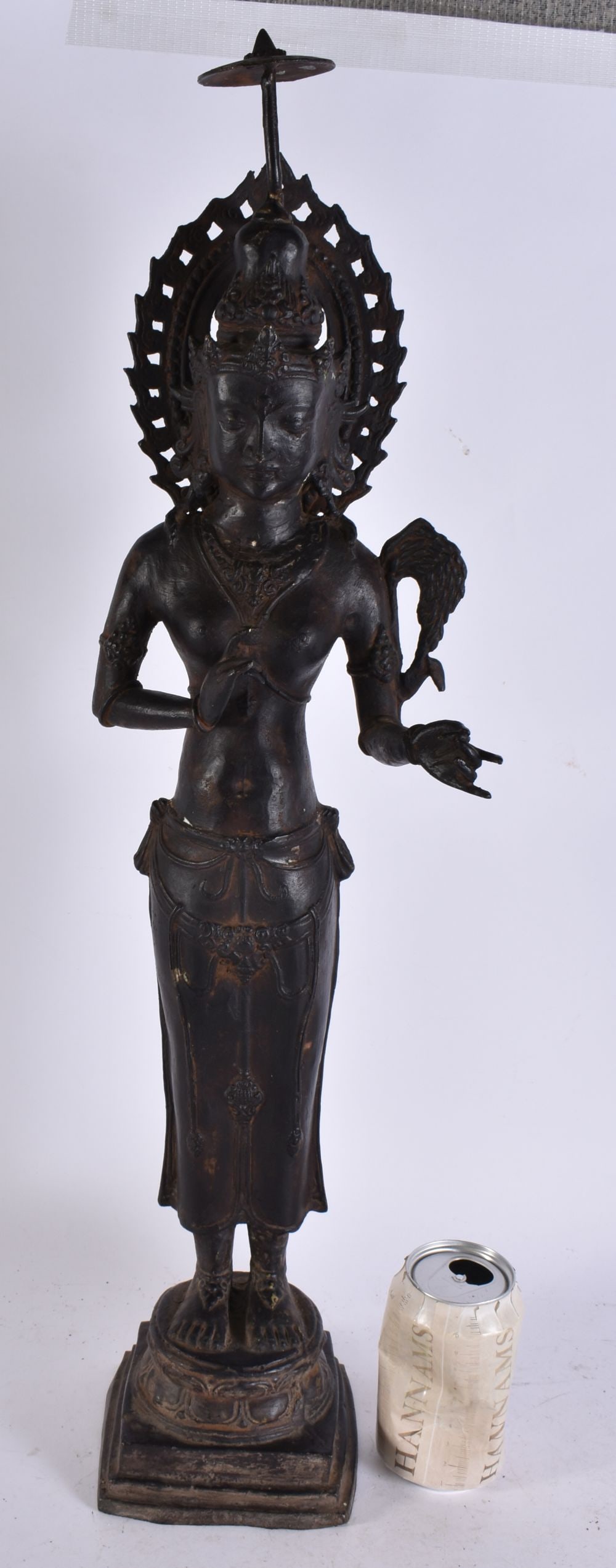 A LARGE SOUTH EAST ASIAN BRONZE BUDDHA. 62 cm high. (1 of 6)