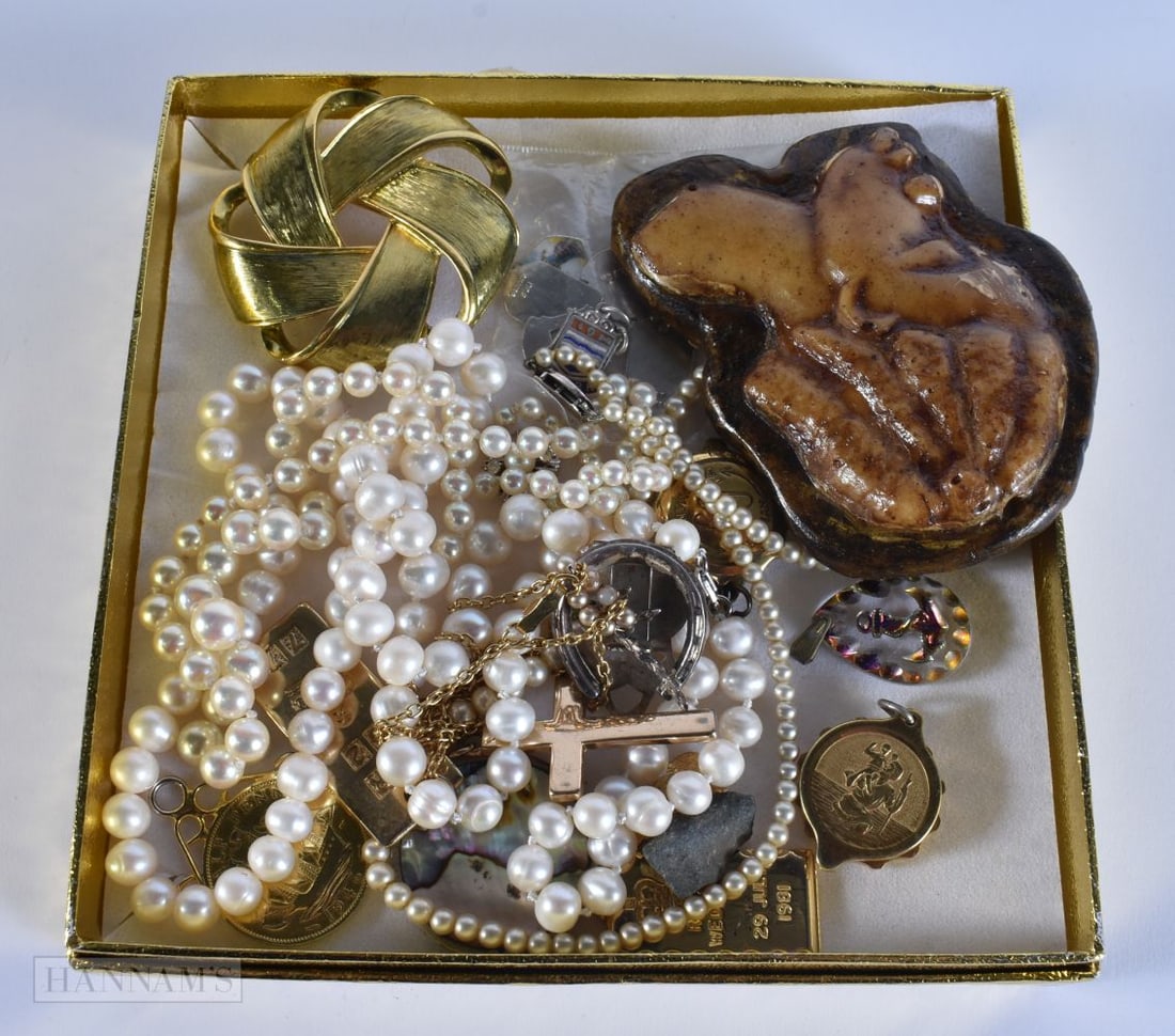 ASSORTED COSTUME JEWELLERY etc. (qty) (1 of 5)
