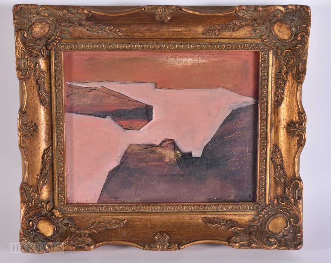 European School (20th Century) Mixed media, Abstract. 24 cm x 30 cm, image 22 cm x 19 cm. (1 of 5)