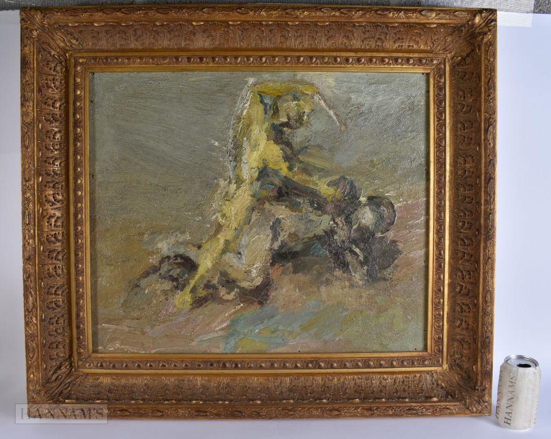 Trevor Felcey (20th Century) Oil on board, Abstract. 80 cm x 68 cm, image 58 cm x 48 cm. (1 of 6)