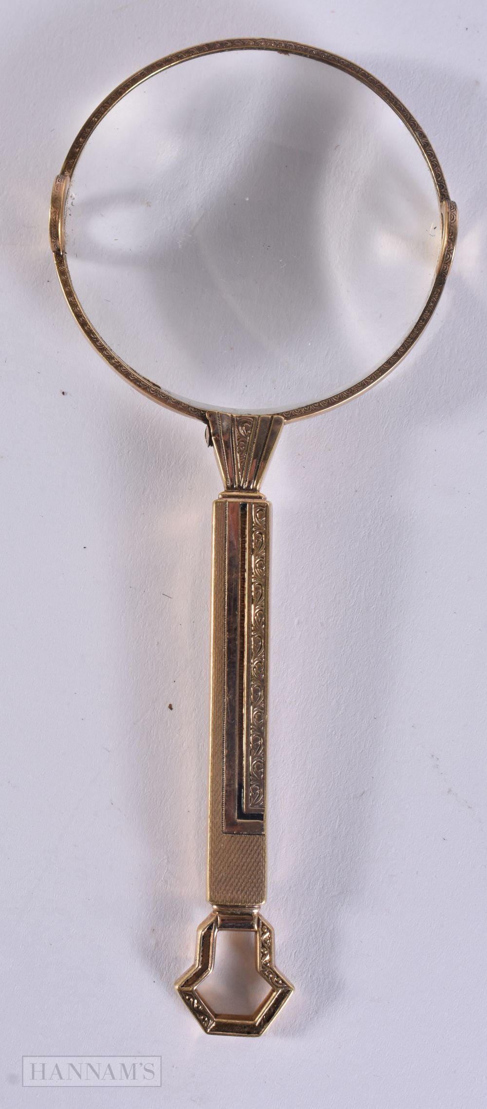 A PAIR OF YELLOW METAL LORGNETTES. 12 cm x 10 cm.: A PAIR OF YELLOW METAL LORGNETTES. 12 cm x 10 cm.