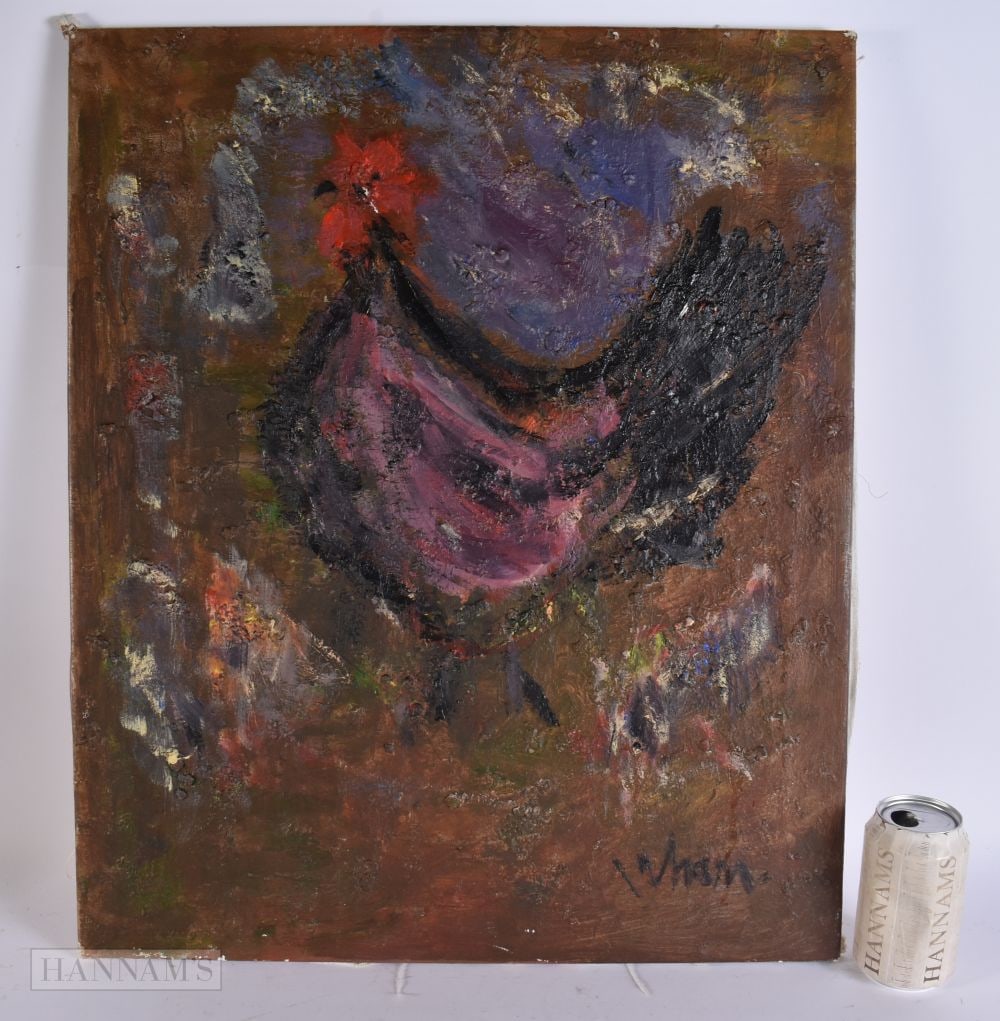 Attributed to Orhan Peker (1927-1978) Turkish, Oil on canvas, abstract. 62 cm x 48 cm. (1 of 6)