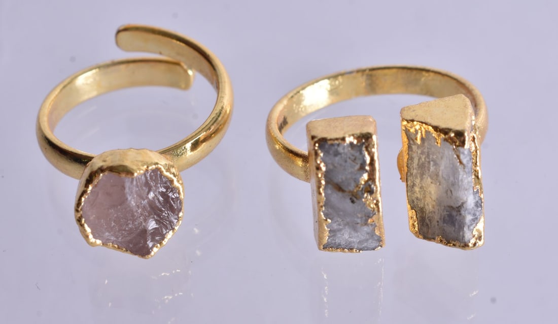 Two Zefa Hulak Fashion Rings. Sizes M/O, total weight 7.4g (2) (1 of 3)