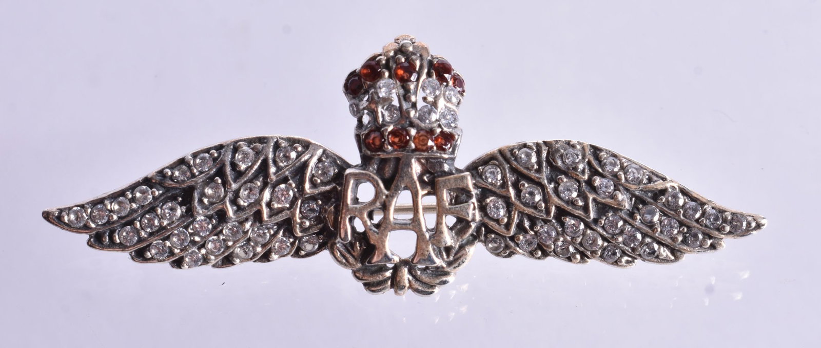 A Silver RAF Sweetheart Brooch. Stamped Sterling, 5.4cm x 1.9cm, weight 6.4g (1 of 2)