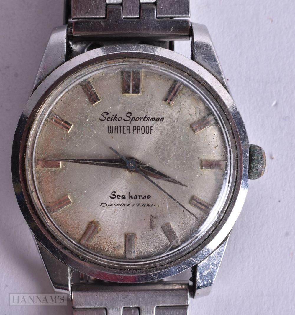 Vintage Seiko Sportsmatic Seahorse 2451 Automatic 17J ? 37mm ? Not Running: Vintage Seiko Sportsmatic Seahorse 2451 Automatic 17J ? 37mm ? Not Running