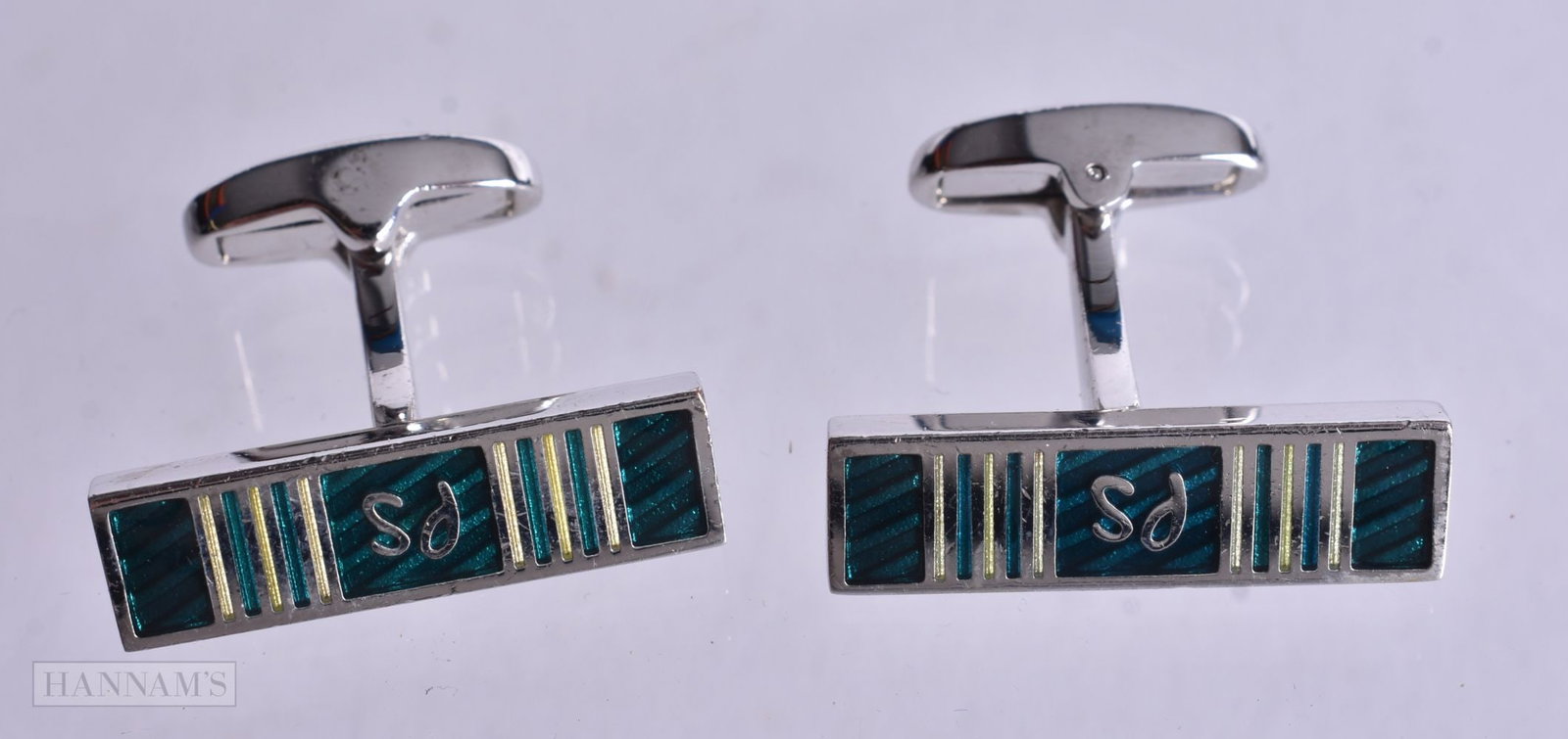 A Half Boxed Pair of Paul Smith Cufflinks. 0.8cm x 2.5cm (1 of 3)