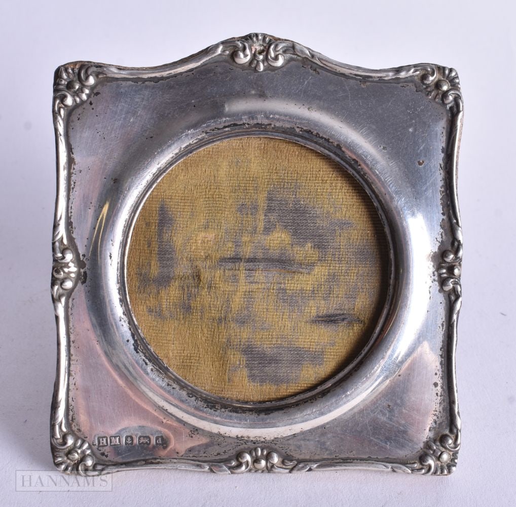 A Silver Frame. Hallmarked Birmingham 1903. 9.8cm x 8.9cm, weight 53.4g (1 of 3)