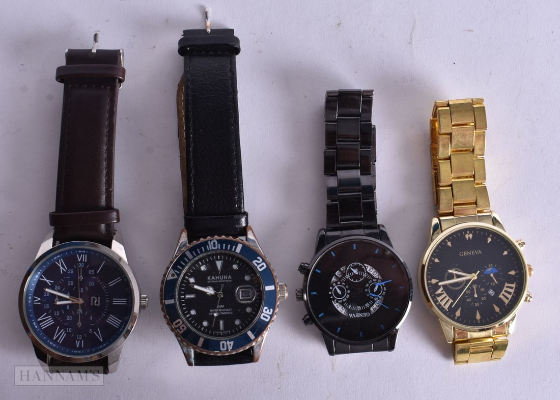 Four Fashion Watches (River Island, Geneva (2) &, Kahuna). Working (4) (1 of 3)