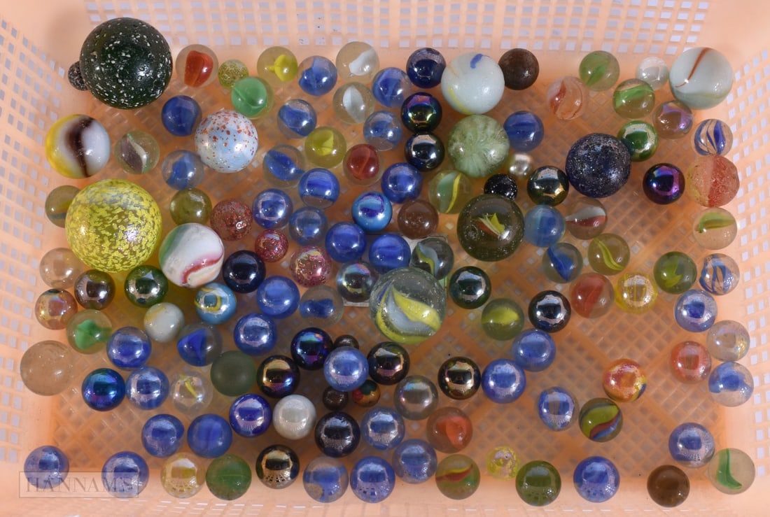 ASSORTED GLASS MARBLES. (qty) (1 of 5)