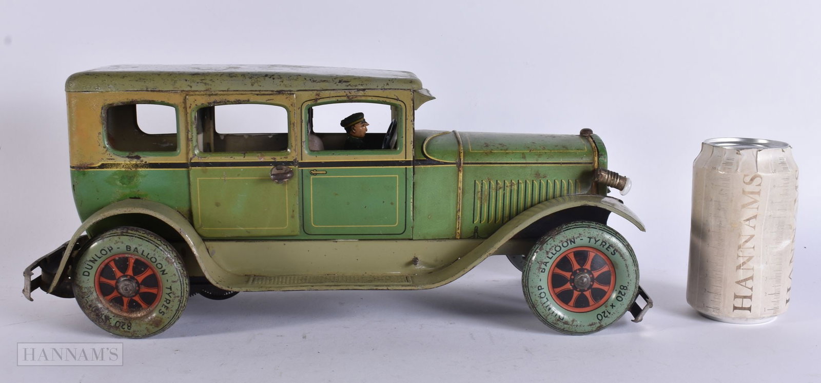 A RARE 1920S KARL BUB TINPLATE LIMOUSINE CAR. 38 cm x 18 cm. (1 of 6)