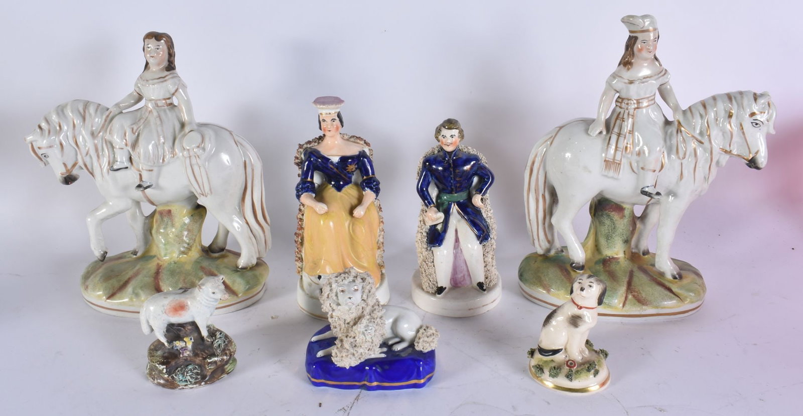 A GROUP OF STAFFORDSHIRE FIGURES. (qty) (1 of 3)