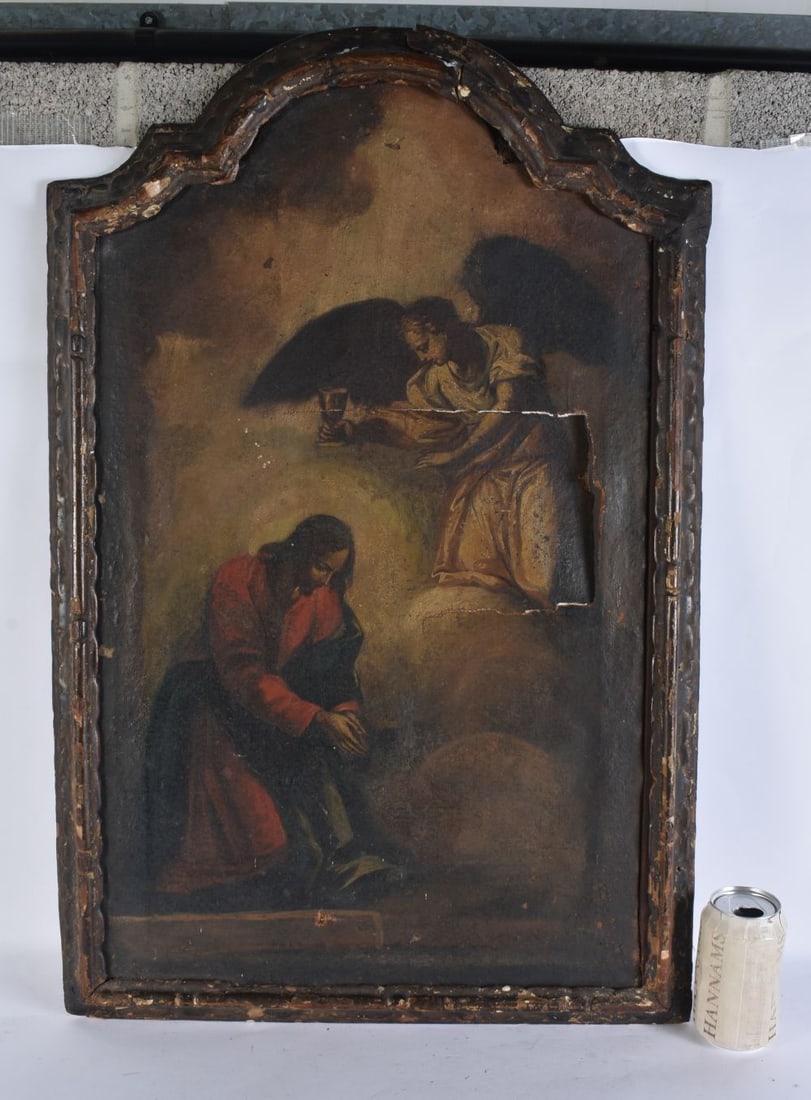 European School (17th/18th Century) Oil on canvas, Religious figures. 76 cm x 48 cm, image 68 cm x 4 (1 of 7)