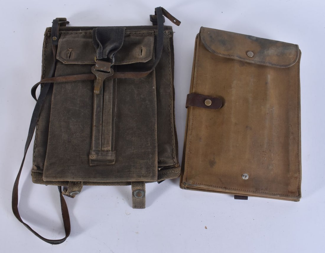 TWO WW1 & WW2 MILITARY BRITISH OFFICERS MAP CASES. (2) (1 of 3)