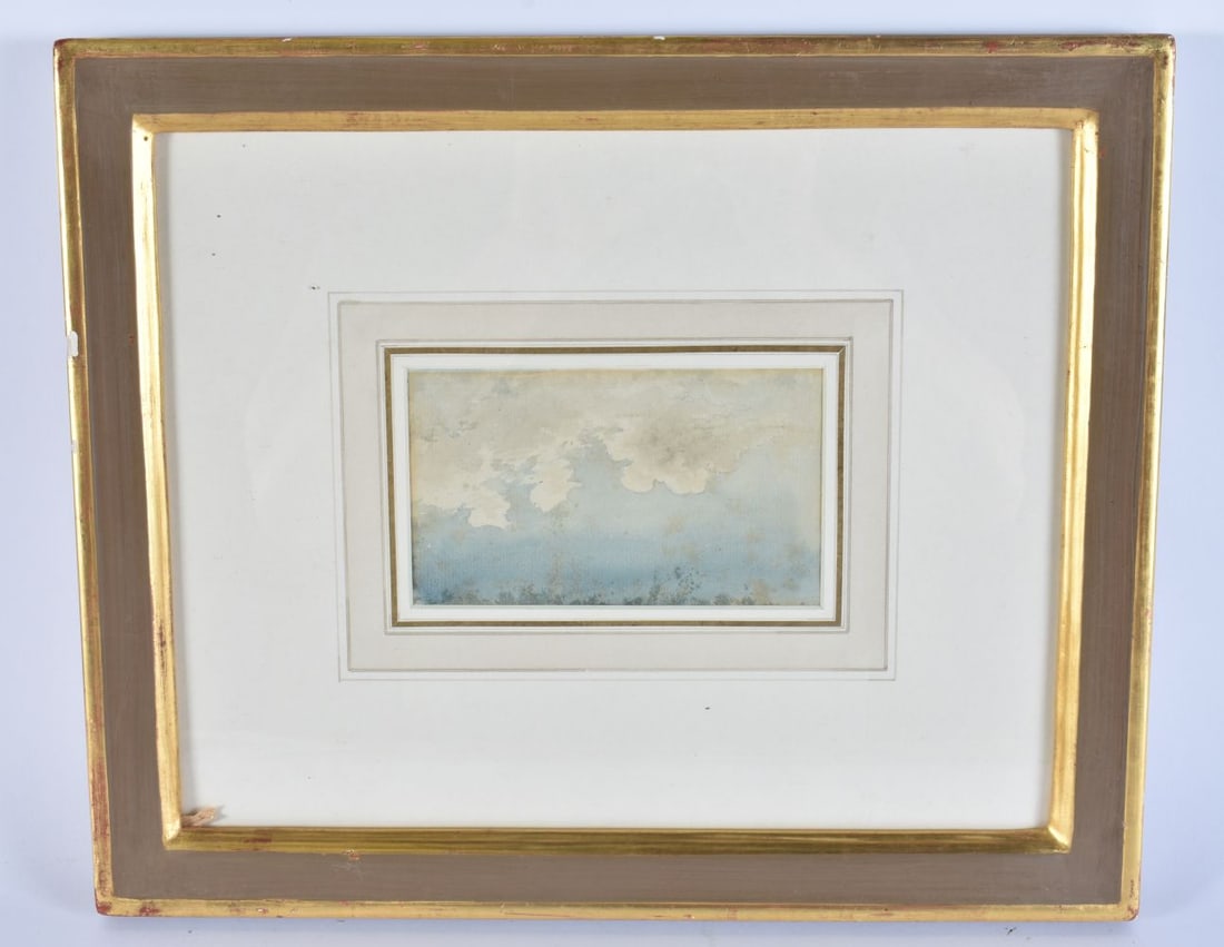 Attributed to John Constable (1776-1837) Watercolour, Cloud study. 38 cm x 32 cm, image 15 cm x 9 cm (1 of 8)