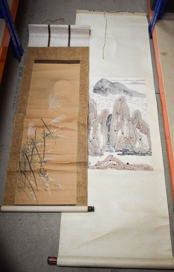 TWO EARLY 20TH CENTURY CHINESE SCROLLS Late Qing/Republic. (2) (1 of 3)