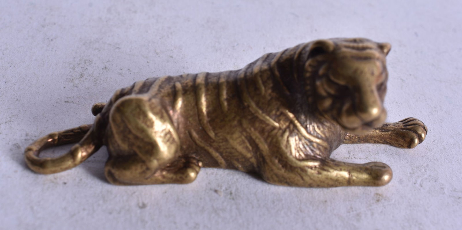 A JAPANESE BRONZE TIGER. 5.5 cm wide. (1 of 4)