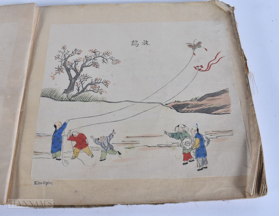 Chinese School (Late 19th Century) Watercolour, Folio, Soldiers, Military subjects etc. Each page 24: Chinese School (Late 19th Century) Watercolour, Folio, Soldiers, Military subjects etc. Each page 24 cm x 21 cm.