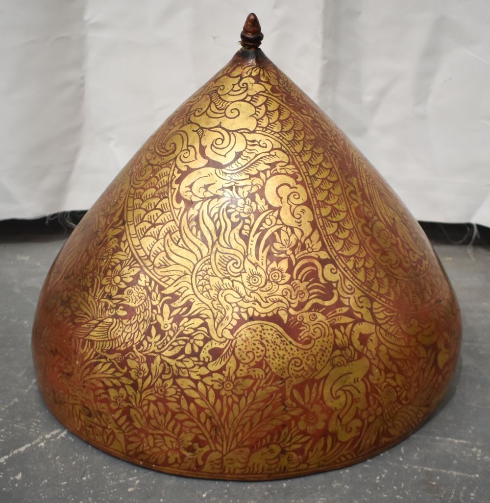 AN UNUSUAL ANTIQUE SOUTHEAST ASIAN COVER. 46cm x 40cm. (1 of 7)