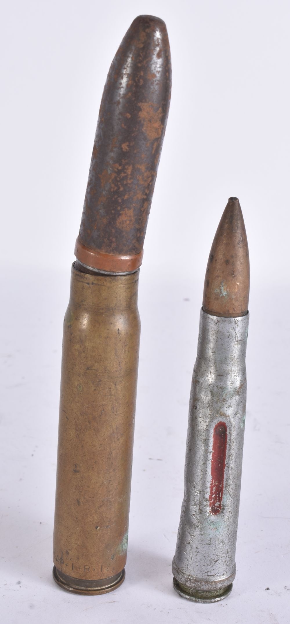 TWO AMMUNITION SHELLS. (2) - 2
