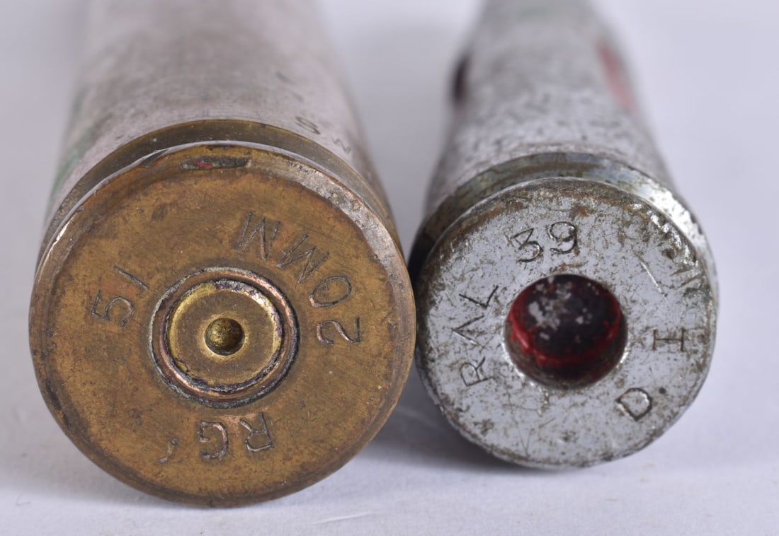 TWO AMMUNITION SHELLS. (2) - 3