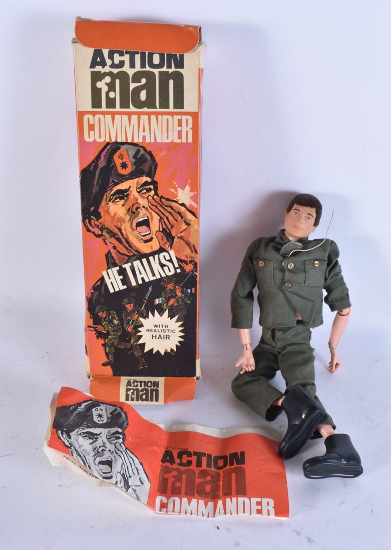 A BOXED ACTION MAN COMMANDER. 30cm high. (1 of 3)
